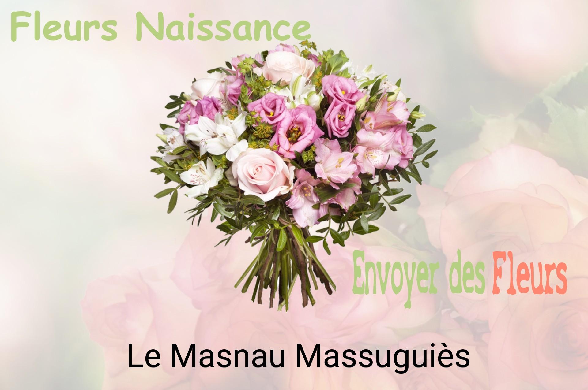 Bouquet de fleurs de naissance livré à Le Masnau-Massuguiès